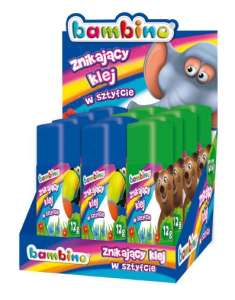 Klej znikający w sztyfcie 12g Bambino