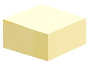 Kostka samop. 76x76 400k żółta