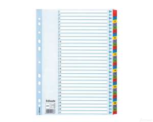 Przekładki A4 Mylar kolor 1-31 Esselte