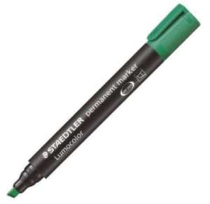 Marker perman. zielony ścięty Staedtler