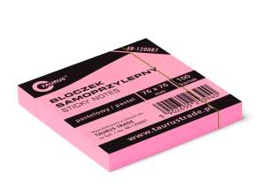 Notes samop. 76x76 różowy pastel Taurus