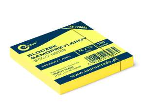 Notes samop. 76x76 żółty neon Taurus