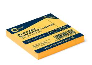 Notes samop. 76x76 pomarań. neon Taurus