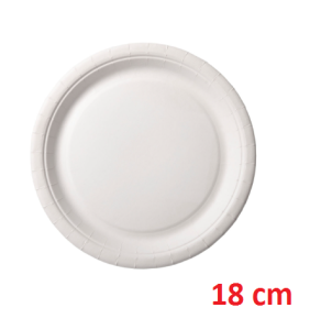 Talerz papierowy 18cm 100 szt. Biopack