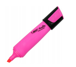 Zakreślacz Flat różowy BIC