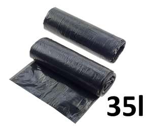 Worki na śmieci 35l czarne LDPE (50szt.)