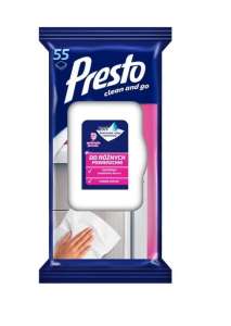 Ściereczki nawilżane uniwersalne          (55szt.) Presto
