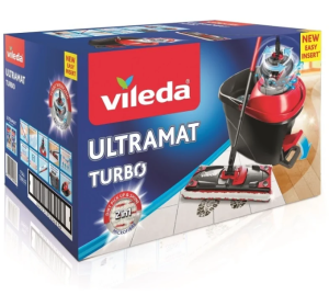 Zestaw obrotowy mop+wiadro Ultramax       Turbo 163425 Vileda