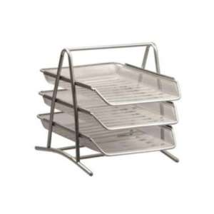 Stojak na dok. 3A siatka srebrny Tres