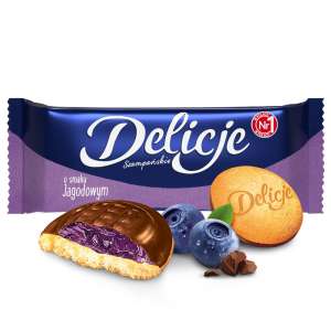 Ciastka Delicje Szampańskie Jagodowe      (147g) Wedel