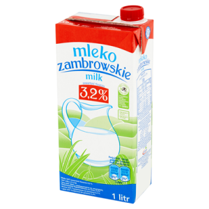 Mleko w kartonie 1l 3,2% Zambrowskie