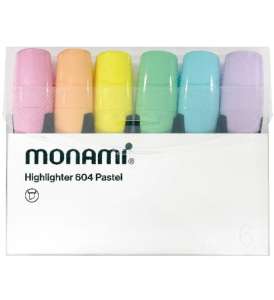 Zakreślacz 6 kol. pastel 604 Monami