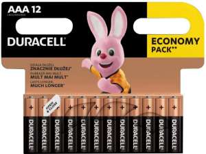 Baterie alkaliczne AAA LR3 (12 szt.)      Duracell