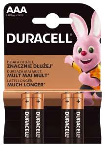 Baterie alkaliczne AAA LR3 (4szt.)        Duracell
