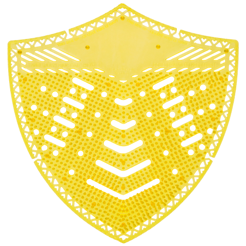 54505 Urinal Screen Shield_Super Lime_Frontaal.png