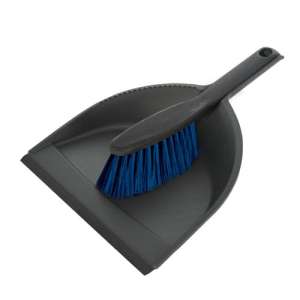 Zmiotka+szufelka z gumą Clip Azur