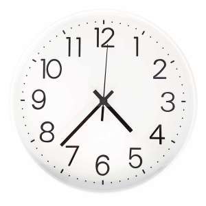 Zegar ścienny 30cm biały CL-01 Taurus