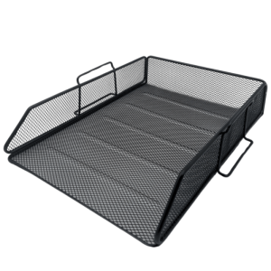 Półka - szuflada na dokumenty siatka      czarna Tres