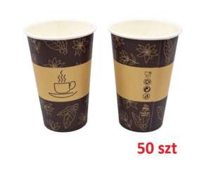 Kubek papierowy z nadrukiem 250ml         (50szt.) Love Nature