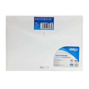 Teczka kopertowa na zatrzask A4 PP        pozioma Strigo