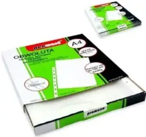 Koszulka krystaliczna A4 50mic.           (100szt.) w pudełku Penword