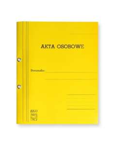 Teczka do akt osobowych oczko żółta Bigo