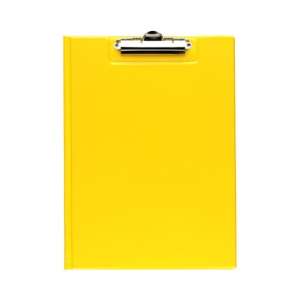 Teczka z klipem A4 żółta Tres
