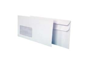 Koperta DL biała okienko lewe (50szt.)