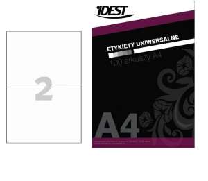 Etykiety samop. A4 210mm x 148mm Tamto