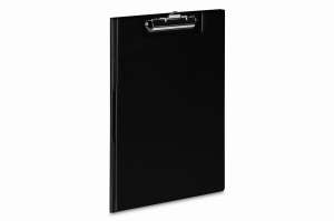 Teczka z klipem A4 czarna Tres