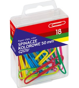 Spinacz 50mm kolor 18szt Grand