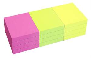 Notes neon 3 kolory 38x51 (12 szt.) Tres