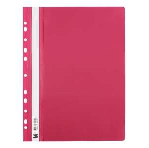 Skoroszyt A4 wpinany różowy Tres