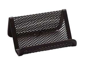 Przybornik siatka na wizytówki czarny     Tres