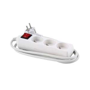 Przedłużacz 1,5m 3 gniazda z wyłącznik.