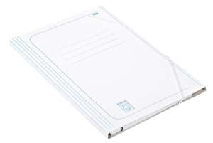 Teczka z gumką A4 narożnikowa biała BIGO