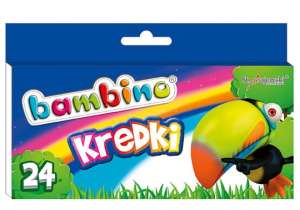Kredki świecowe 24 kol. Bambino