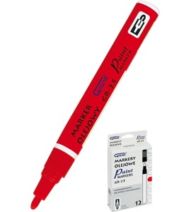 Marker Olejowy GR25 czerwony Grand