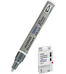 Marker Olejowy GR25 srebrny Grand
