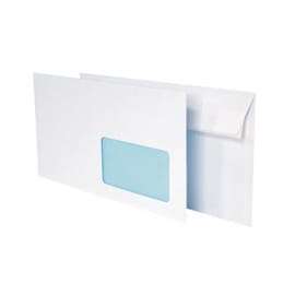 Koperta DL biała okienko prawe (50szt.)