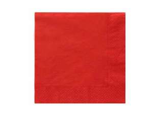 Serwetki 3-warst. 33x33cm (20szt.) czer.