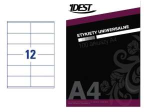 Etykiety samop. A4 105mm x 48mm Tamto